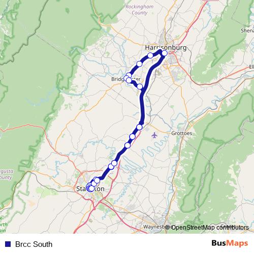 Brcc South bus Line Map