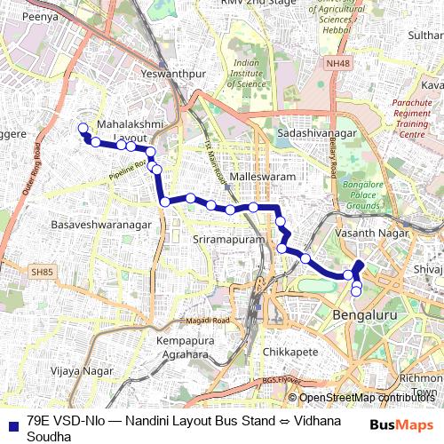 79E VSD-Nlo bus Line Map