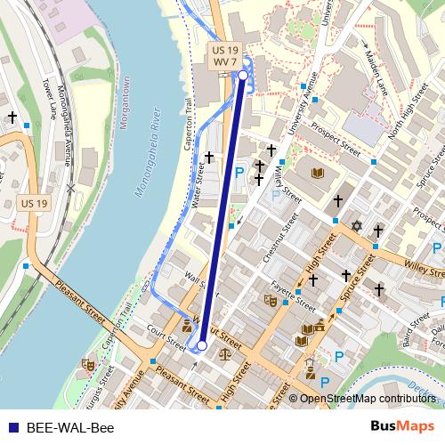 BEE-WAL-Bee tram Line Map