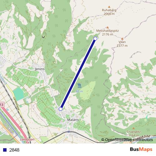 2848 cable-car Line Map