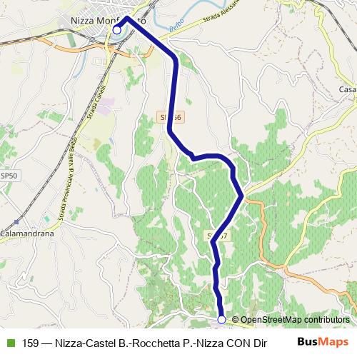 159 bus Line Map