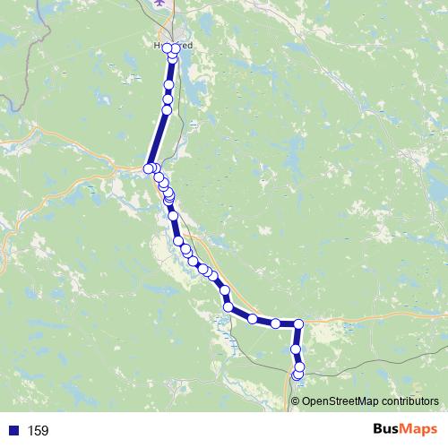 159 bus Line Map