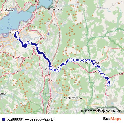 Xg888061 bus Line Map