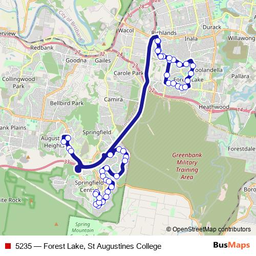 5235 bus Line Map