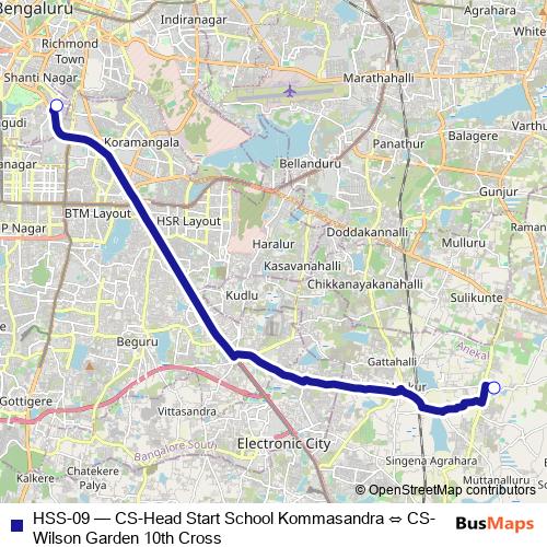 HSS-09 bus Line Map