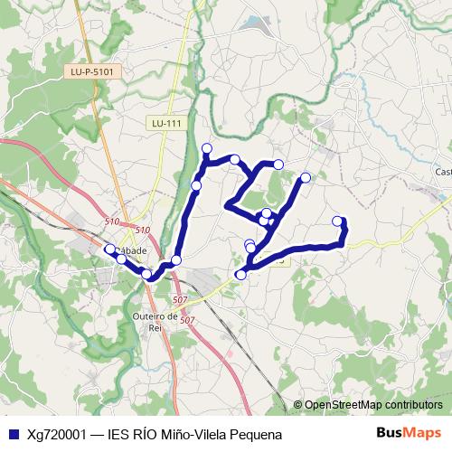 Xg720001 bus Line Map