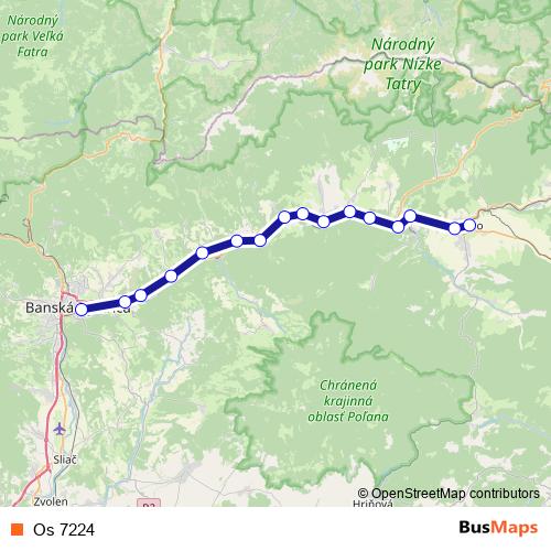 Os 7224 rail Line Map