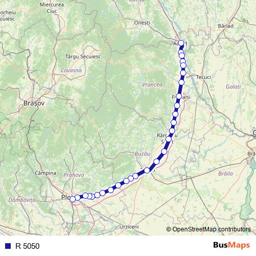 R 5050 rail Line Map