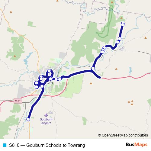 S810 bus Line Map