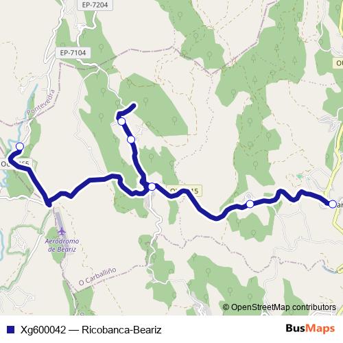 Xg600042 bus Line Map