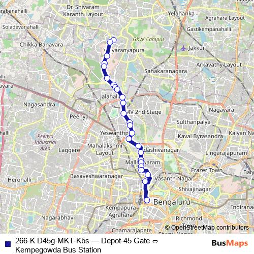 266-K D45g-MKT-Kbs bus Line Map