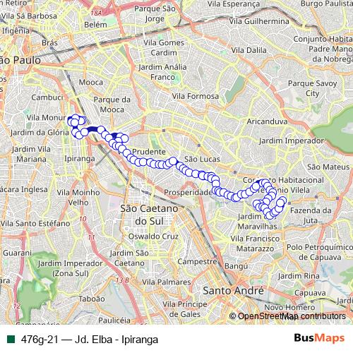476g-21 bus Line Map