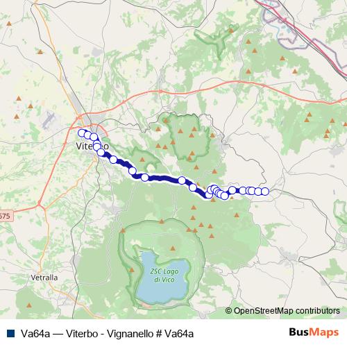 Va64a bus Line Map