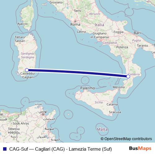 CAG-Suf air Line Map