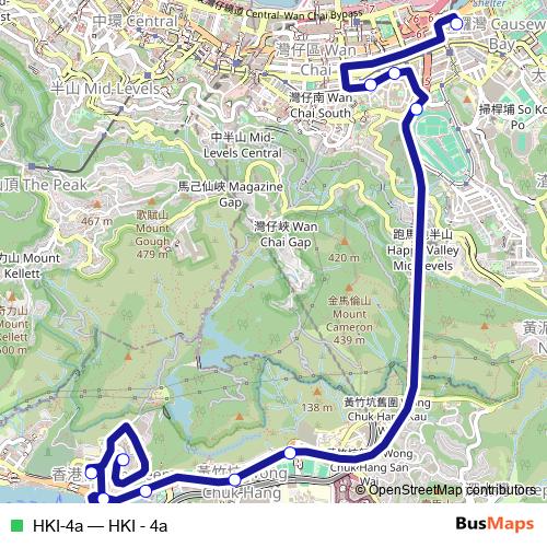 HKI-4a bus Line Map