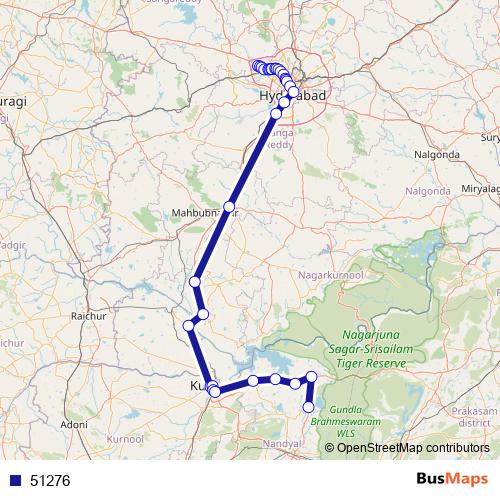51276 bus Line Map
