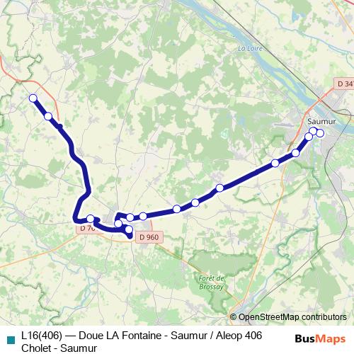 L16(406) bus Line Map