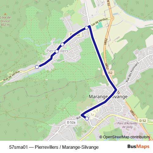 57sma01 bus Line Map