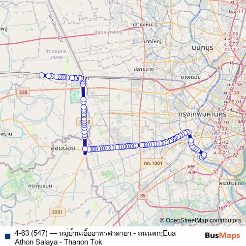 4-63 (547) bus Line Map