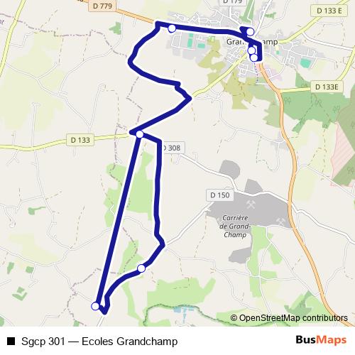 Sgcp 301 bus Line Map