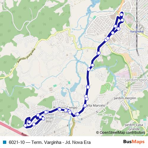 6021-10 bus Line Map