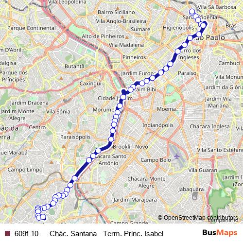 609f-10 bus Line Map