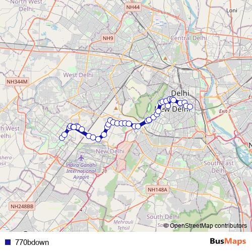 770bdown bus Line Map