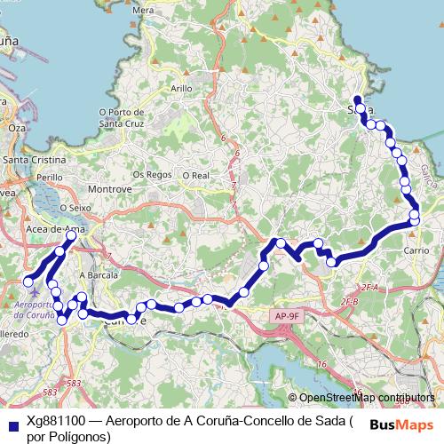 Xg881100 bus Line Map