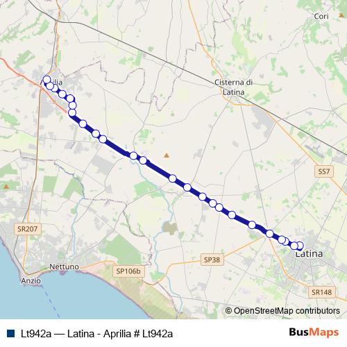 Lt942a bus Line Map