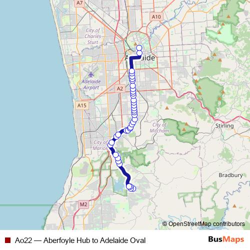 Ao22 bus Line Map