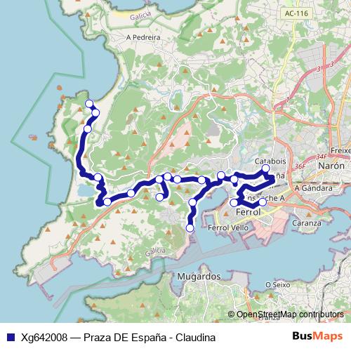 Xg642008 bus Line Map