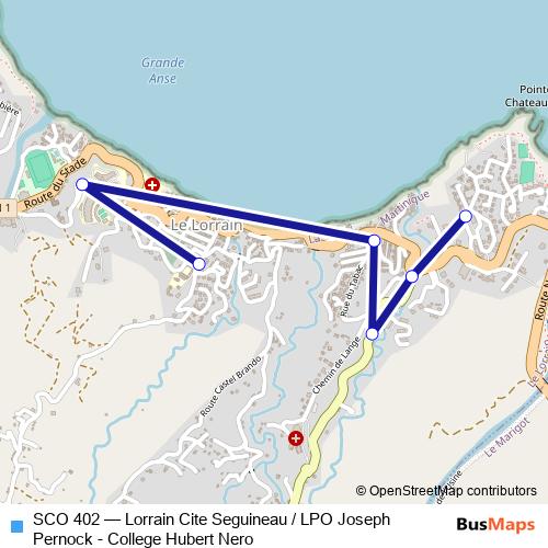 SCO 402 bus Line Map