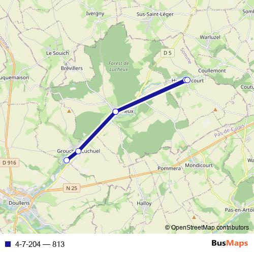 4-7-204 bus Line Map