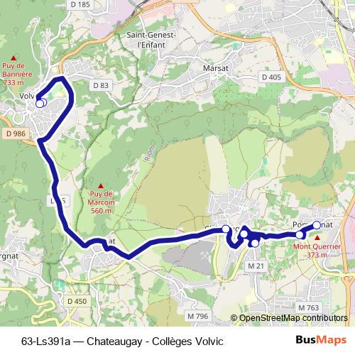 63-Ls391a bus Line Map