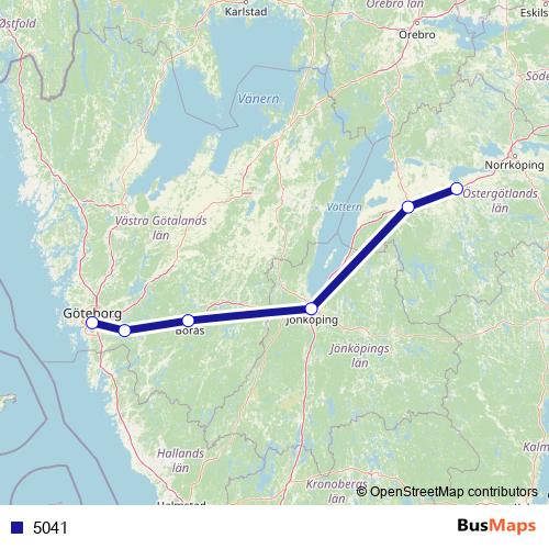 5041 bus Line Map