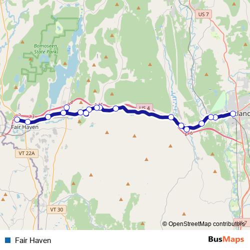 Fair Haven bus Line Map