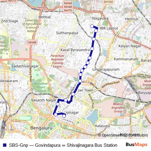 SBS-Gnp bus Line Map