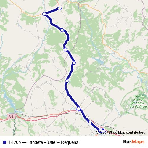 L420b bus Line Map