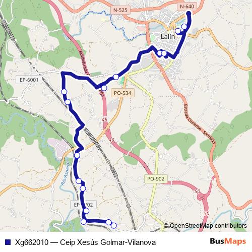 Xg662010 bus Line Map