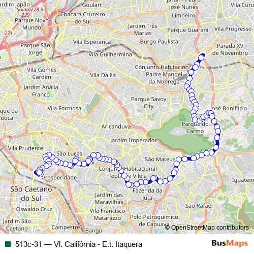 513c-31 bus Line Map