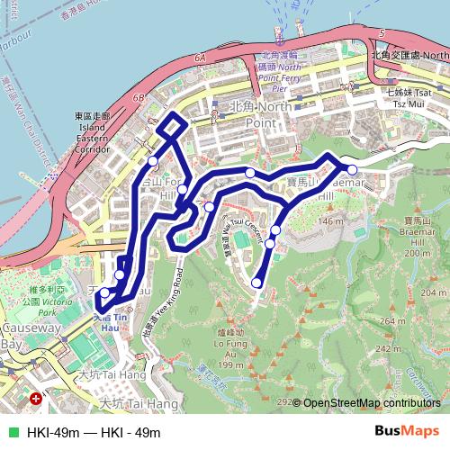 HKI-49m bus Line Map