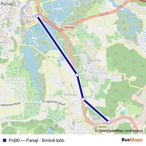Pnj90 bus Line Map