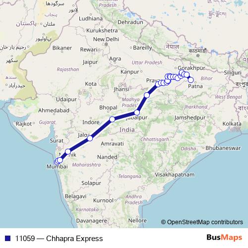 11059 rail Line Map