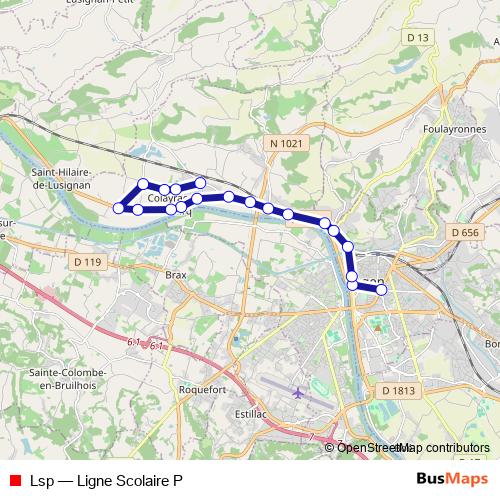 Lsp bus Line Map