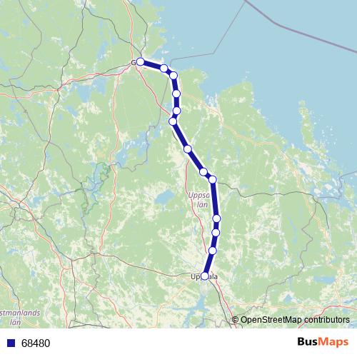 68480 bus Line Map