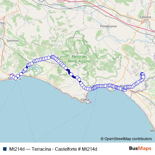 Mt214d bus Line Map