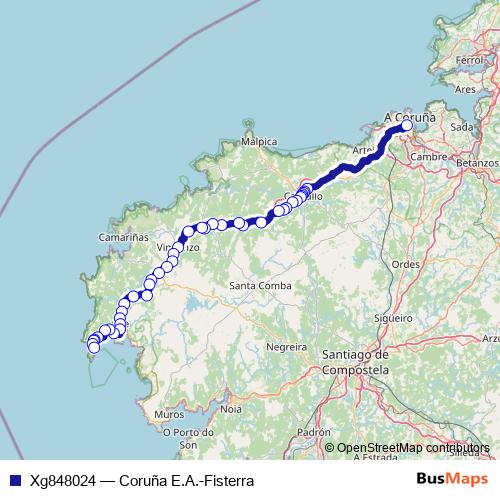 Xg848024 bus Line Map