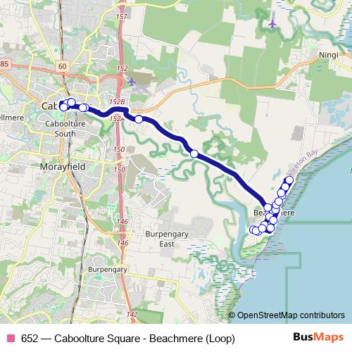 652 bus Line Map