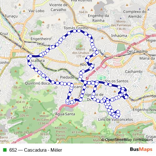 652 bus Line Map