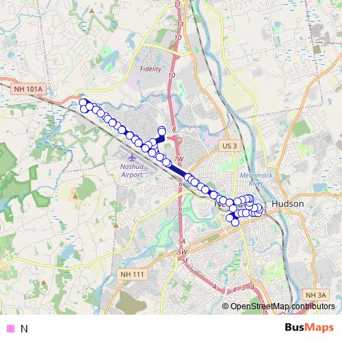 N bus Line Map
